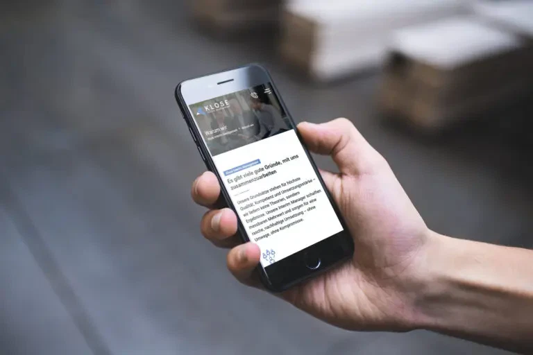 Website erstellen lassen - WebsiteWerk - Webdesign-Referenzen - Klose Interim Management - Ronneburg