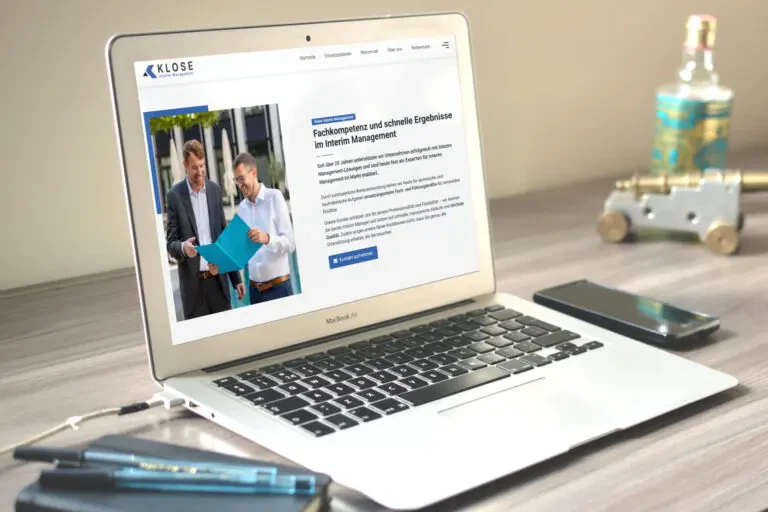Website erstellen lassen - WebsiteWerk - Webdesign-Referenzen - Klose Interim Management - Ronneburg