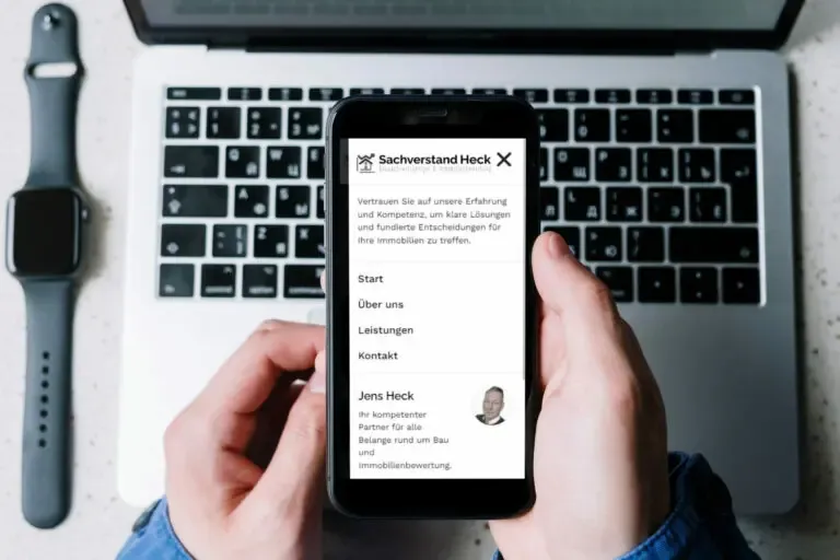 Website erstellen lassen - WebsiteWerk - Webdesign-Referenzen - Sachverstand Heck - Olfen