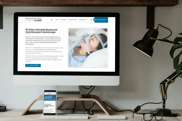 Website erstellen lassen - WebsiteWerk - Webdesign-Referenzen - Pneumologische Praxis Dr. Eisele - Koblenz